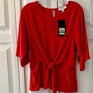 NWT Nine West Large Red Blouse.